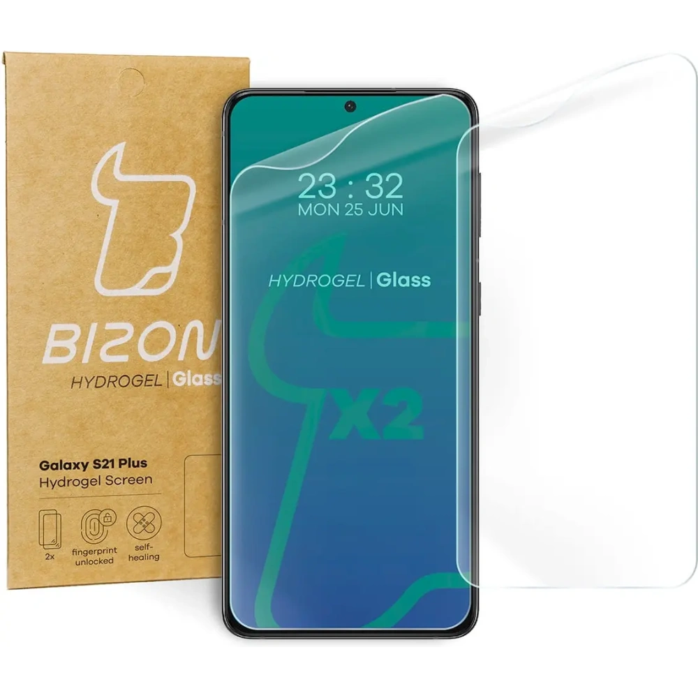 Hurtownia GSM - Bizon Glass Hydrogel Samsung Galaxy S21 Plus [2 PACK] - BIZ1519 - {ean13} - Hurt