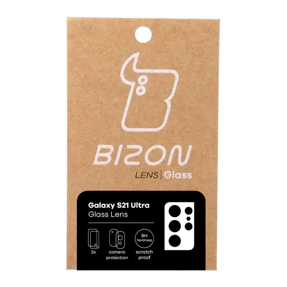 Wholesale Bizon Glass Lens Samsung Galaxy S21 Ultra [2 PACK] - BIZ1524 - {ean13} - Hurt