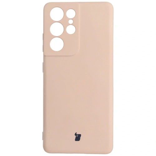 Etui Bizon Case Silicone do Samsung Galaxy S21 Ultra jasnoróżowe