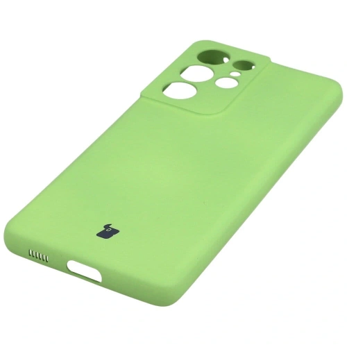 Etui Bizon Case Silicone do Samsung Galaxy S21 Ultra jasnozielone