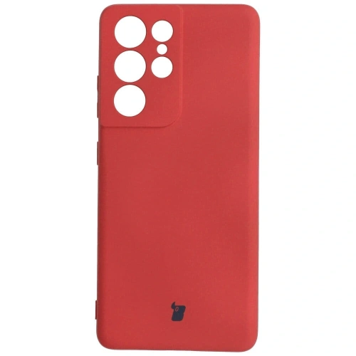 Etui Bizon Case Silicone do Samsung Galaxy S21 Ultra ciemny róż