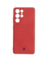 Etui Bizon Case Silicone do Galaxy S21 Ultra, ciemny róż