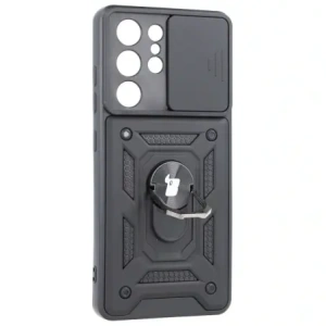 Hurtownia GSM - Bizon Case CamShield Ring Samsung Galaxy S21 Ultra negru - BIZ7733 - {ean13} - Hurt