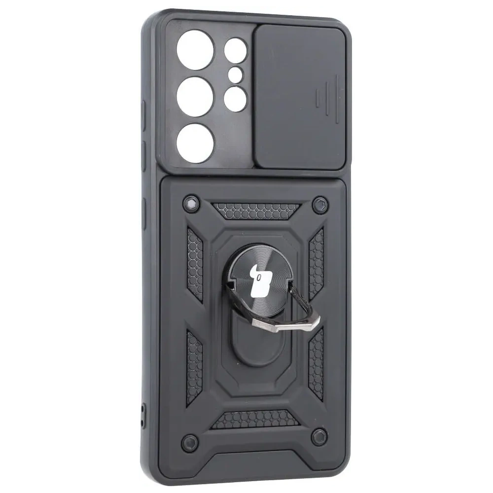 Hurtownia GSM - Bizon Case CamShield Ring Samsung Galaxy S21 Ultra negru - BIZ7733 - {ean13} - Hurt