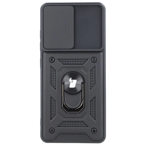Etui Bizon Case CamShield Ring do Samsung Galaxy S21 Ultra czarne