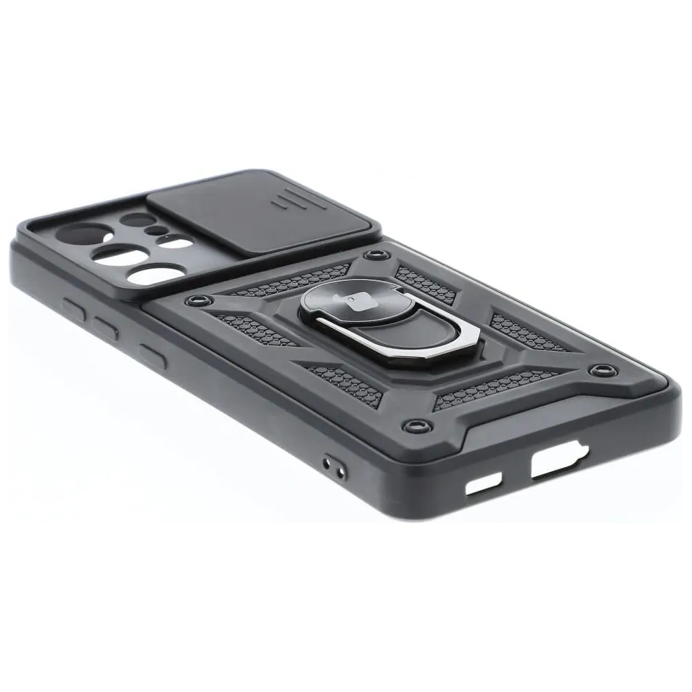Hurtownia GSM - Etui Bizon Case CamShield Ring do Galaxy S21 Ultra, czarne - BIZ7733 - {ean13} - Hurt