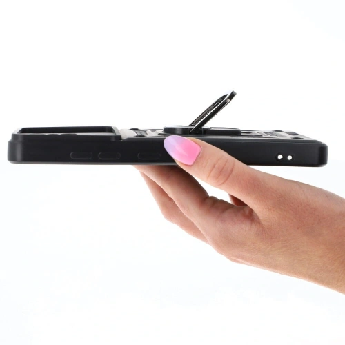 Etui Bizon Case CamShield Ring do Samsung Galaxy S21 Ultra czarne