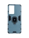 Etui Bizon Case Armor Ring do Galaxy S21 Ultra, niebieskie