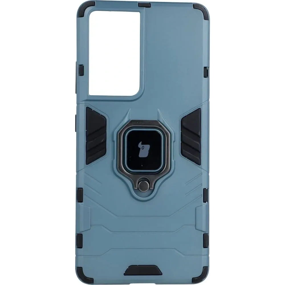 Hurtownia GSM - Bizon Case Armor Gyűrű Samsung Galaxy S21 Ultra kék - BIZ7734 - {ean13} - Hurt