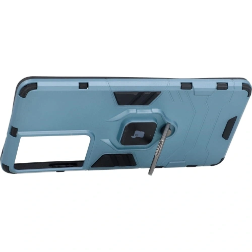 Etui Bizon Case Armor Ring do Samsung Galaxy S21 Ultra niebieskie