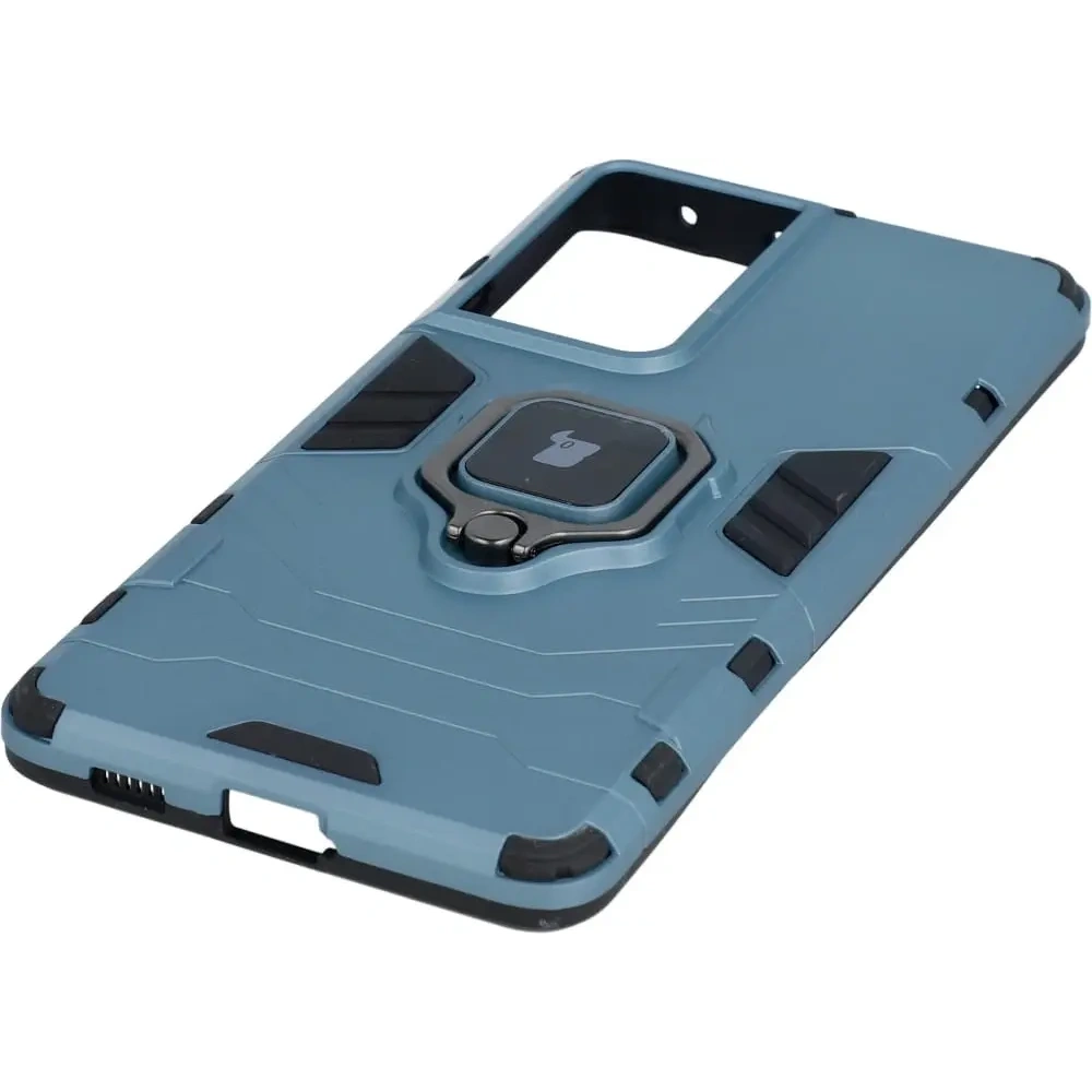 Hurtownia GSM - Bizon Case Armor Gyűrű Samsung Galaxy S21 Ultra kék - BIZ7734 - {ean13} - Hurt