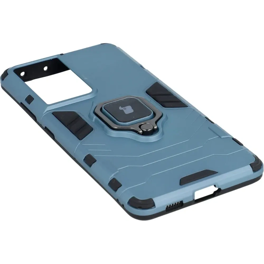 Hurtownia GSM - Bizon Case Armor Gyűrű Samsung Galaxy S21 Ultra kék - BIZ7734 - {ean13} - Hurt