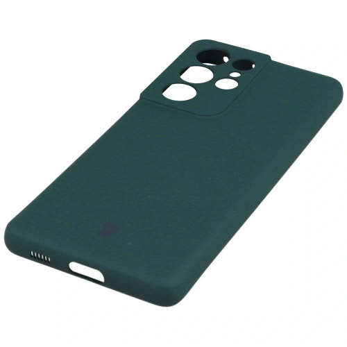 Etui Bizon Case Silicone do Samsung Galaxy S21 Ultra ciemnozielone