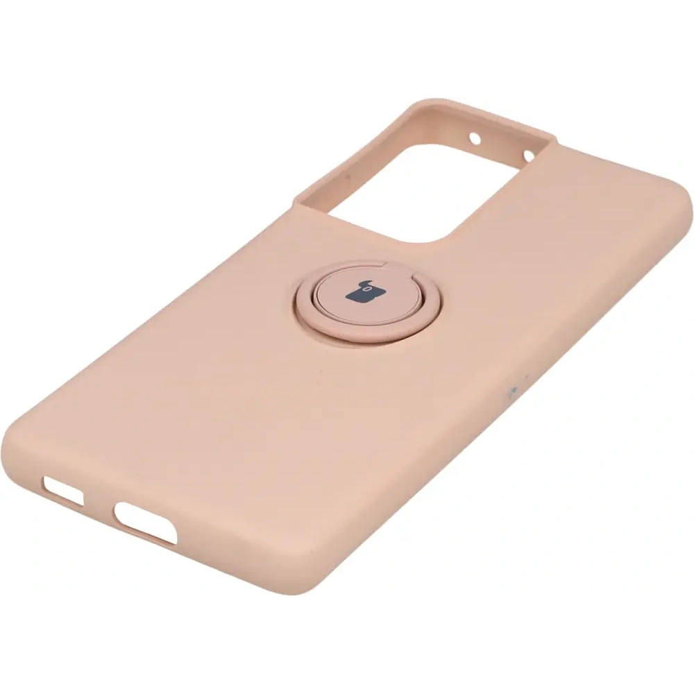 Wholesale Bizon Case Silicone Ring Samsung Galaxy S21 Ultra light pink - BIZ7738 - {ean13} - Hurt