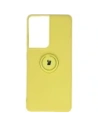 Bizon Case Silikonring Samsung Galaxy S21 Ultra gelb