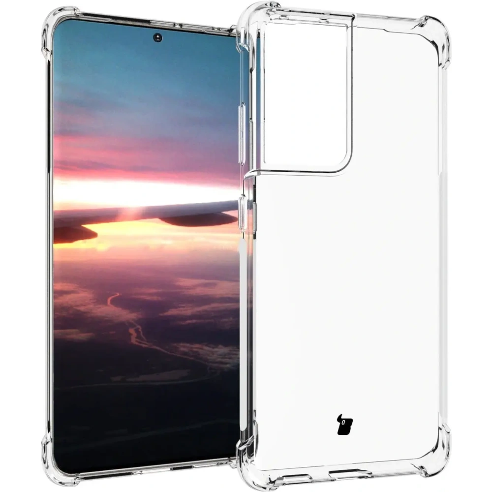 Hurtownia GSM - Etui + 2x folie + objektiv Bizon Case Clear Pack do Samsung Galaxy S21 Ultra průhledné - BIZ1539 - {ean13} - Hurt