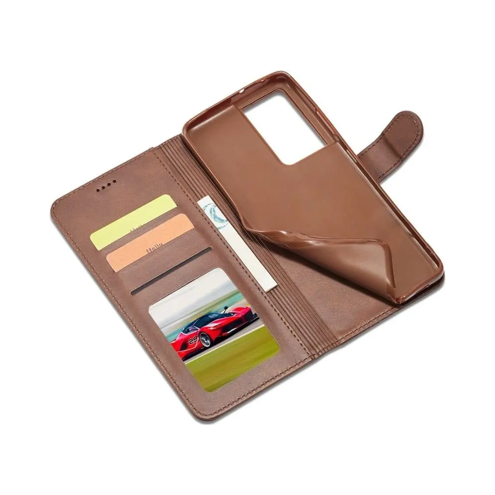 Hurtownia GSM - Etui Bizon Case Wallet do Samsung Galaxy S21 Ultra brązowe - BIZ7743 - {ean13} - Hurt