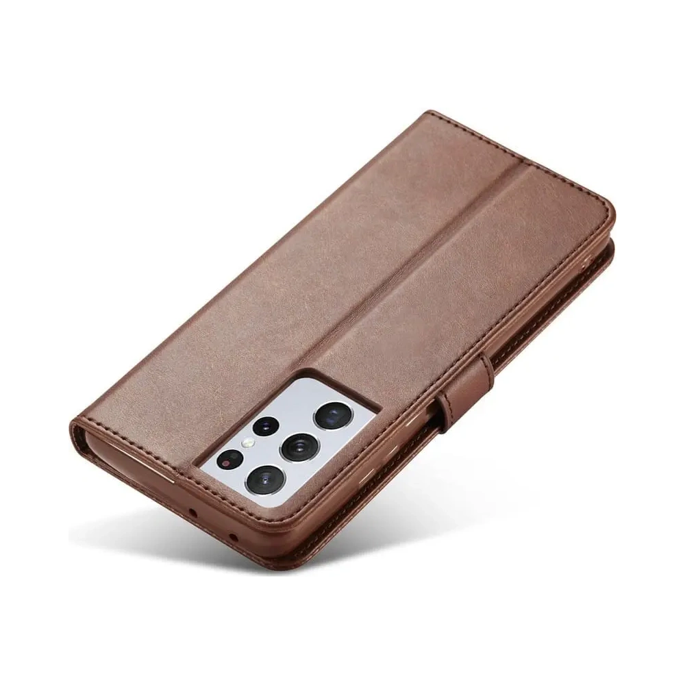 Hurtownia GSM - Etui Bizon Case Wallet do Samsung Galaxy S21 Ultra brązowe - BIZ7743 - {ean13} - Hurt
