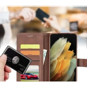 Hurtownia GSM - Bizon Case Wallet Samsung Galaxy S21 Ultra maro - BIZ7743 - {ean13} - Hurt
