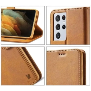 Hurtownia GSM - Bizon Case Wallet Samsung Galaxy S21 Ultra maro deschis - BIZ7745 - {ean13} - Hurt