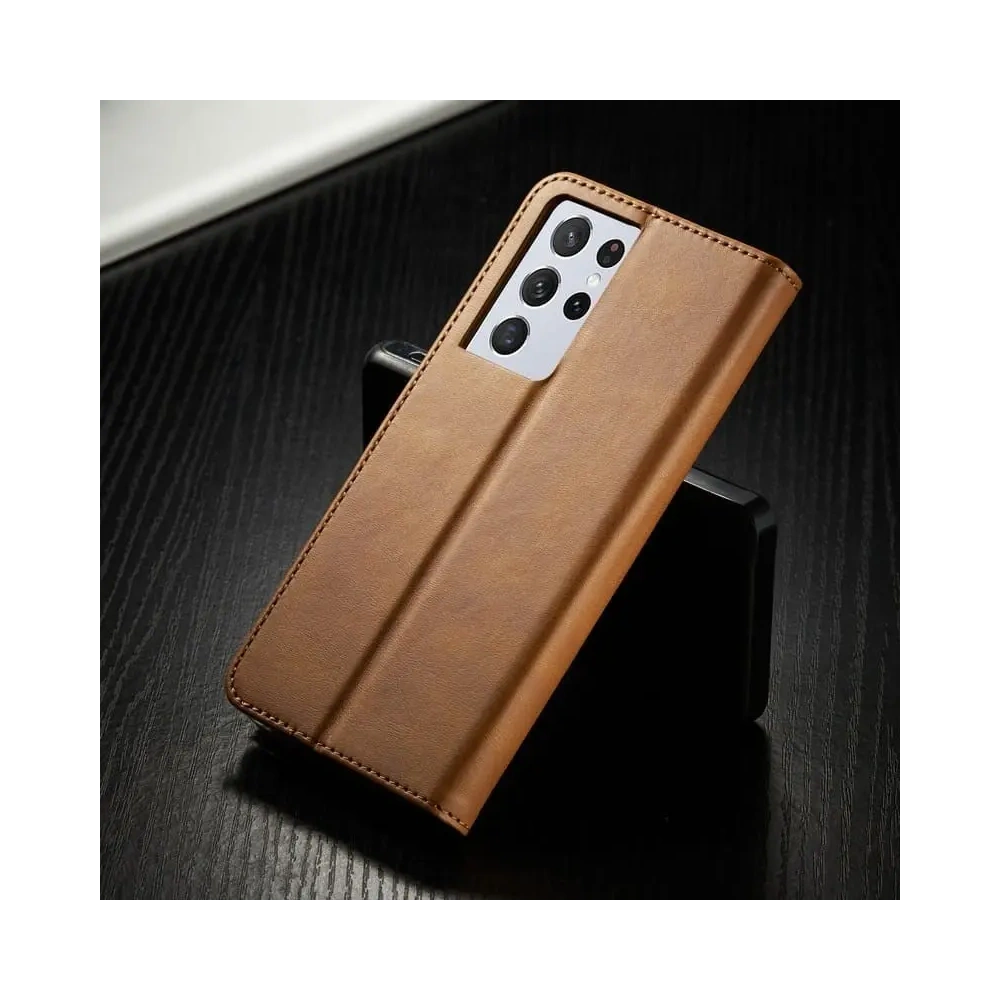 Wholesale Bizon Case Wallet Samsung Galaxy S21 Ultra light brown - BIZ7745 - {ean13} - Hurt