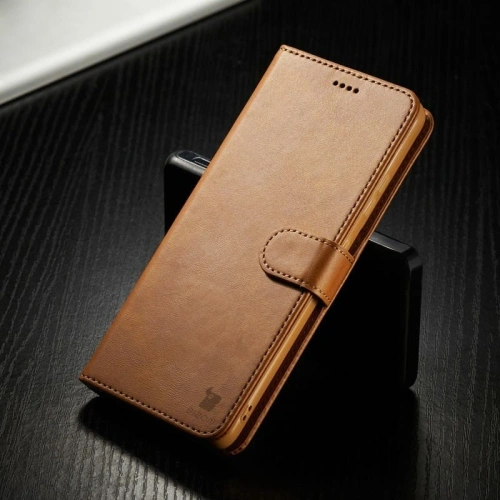 Etui Bizon Case Wallet do Samsung Galaxy S21 Ultra jasnobrązowe