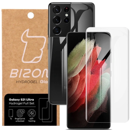Folia hydrożelowa na tył i przód Bizon Glass Hydrogel Samsung Galaxy S21 Ultra