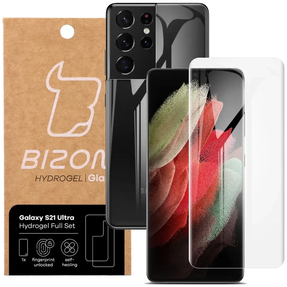 Hurtownia GSM - Bizon Glass Hydrogel Samsung Galaxy S21 Ultra - BIZ1546 - {ean13} - Hurt