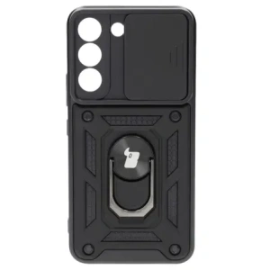 Hurtownia GSM - Etui + 2x szkło na ekran Bizon Case Camshield Pack do Samsung Galaxy S22 czarne - BIZ7746 - {ean13} - Hurt