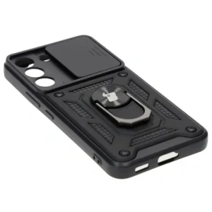 Hurtownia GSM - Etui + 2x szkło na ekran Bizon Case Camshield Pack do Samsung Galaxy S22 czarne - BIZ7746 - {ean13} - Hurt