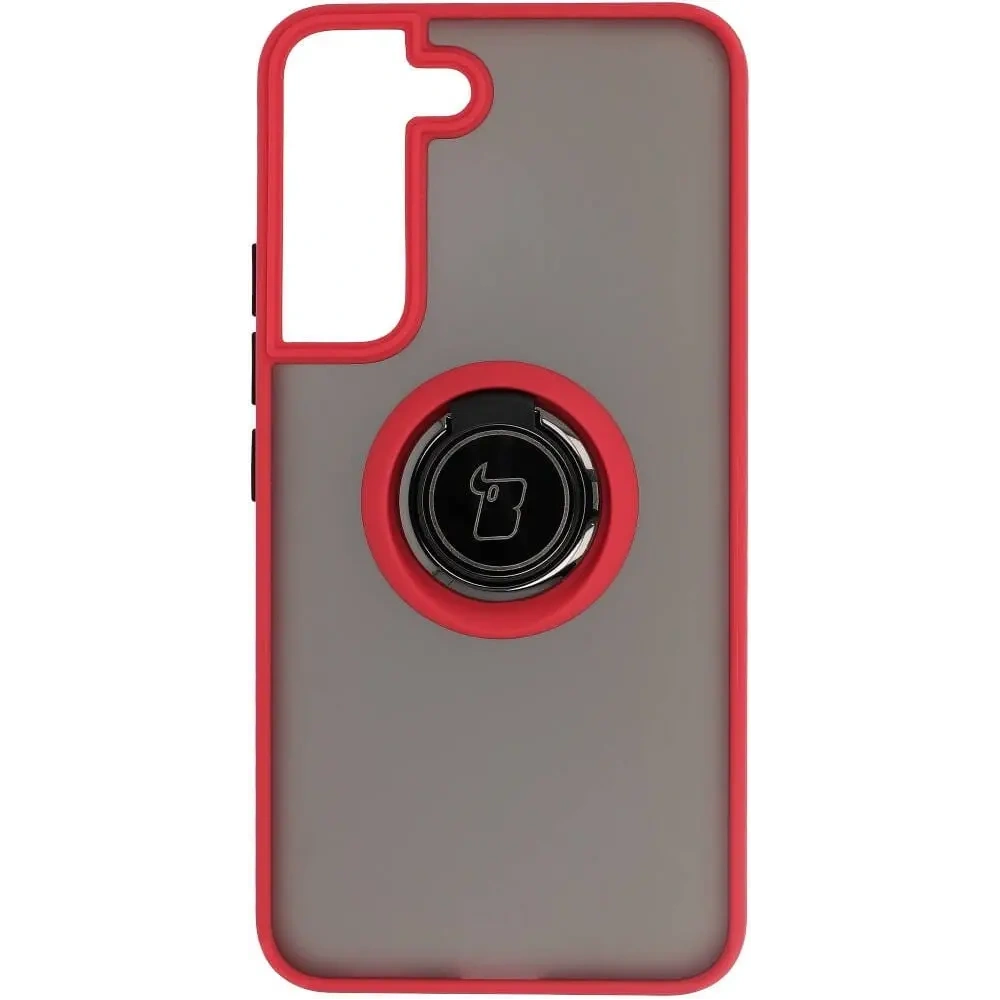Wholesale Bizon Case Hybrid Ring Samsung Galaxy S22 smoky with a red frame - BIZ7747 - {ean13} - Hurt