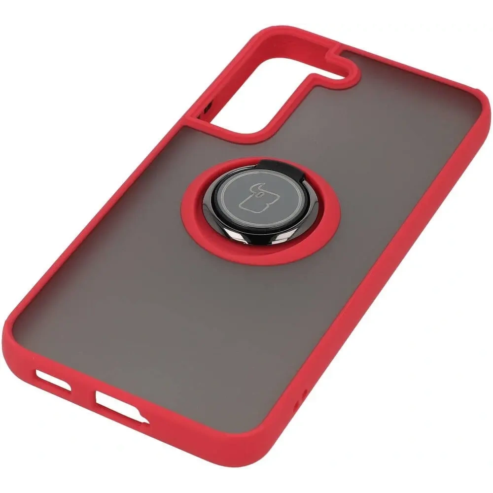 Wholesale Bizon Case Hybrid Ring Samsung Galaxy S22 smoky with a red frame - BIZ7747 - {ean13} - Hurt