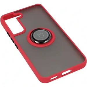 Hurtownia GSM - Bizon Case Hybrid Ring Samsung Galaxy S22 füstös piros kerettel - BIZ7747 - {ean13} - Hurt