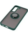 Wholesale Bizon Case Hybrid Ring Samsung Galaxy S22 smoky with a dark green frame - BIZ1550 - {ean13} - Hurt