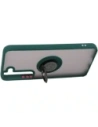 Hurtownia GSM - Etui z uchwytem na palec Bizon Case Hybrid Ring do Samsung Galaxy S22 przydymione z ciemnozieloną ramką - BIZ1550 - {ean13} - Hurt