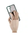 Wholesale Bizon Case Hybrid Ring Samsung Galaxy S22 smoky with a dark green frame - BIZ1550 - {ean13} - Hurt