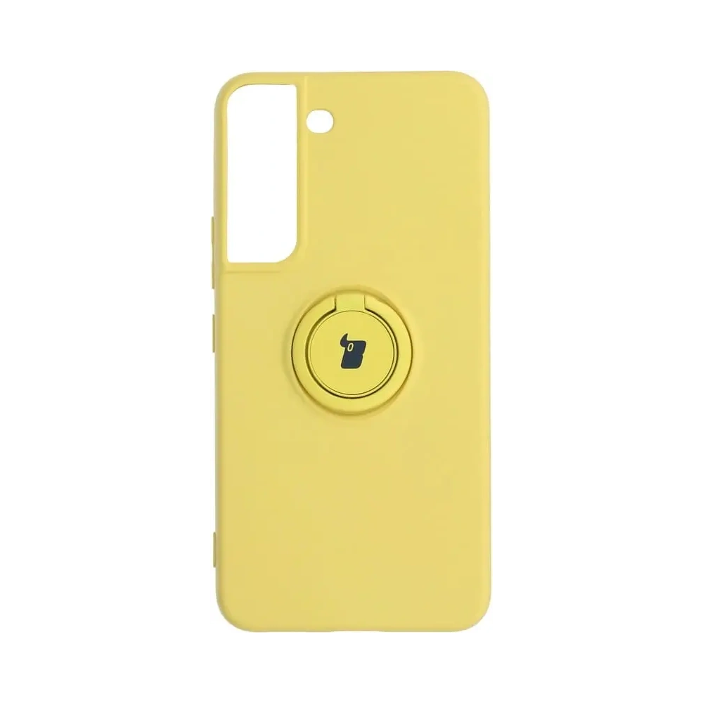 Hurtownia GSM - Etui Bizon Case Silicone Ring do Samsung Galaxy S22 żółte - BIZ7748 - {ean13} - Hurt