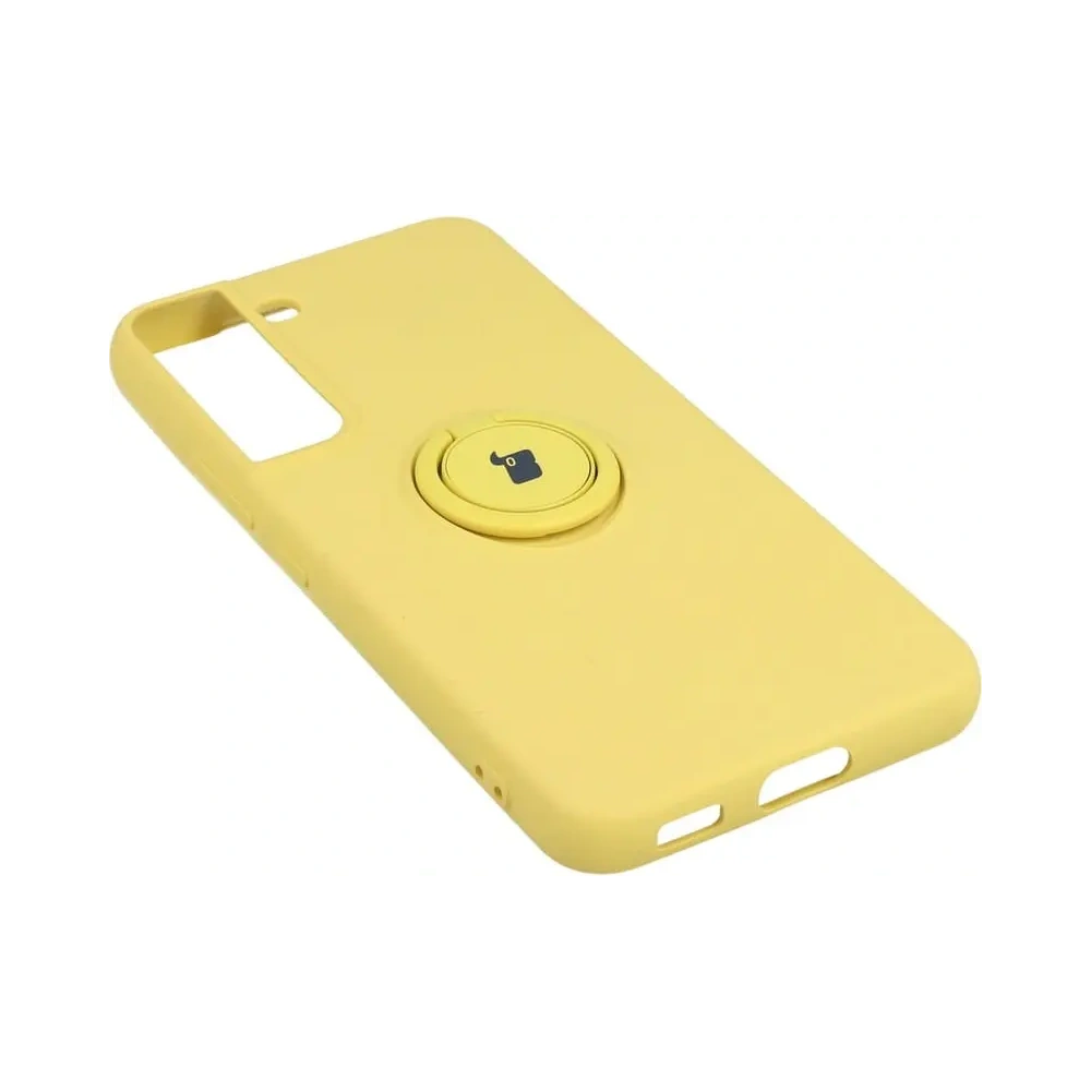 Hurtownia GSM - Etui Bizon Case Silicone Ring do Samsung Galaxy S22 żółte - BIZ7748 - {ean13} - Hurt