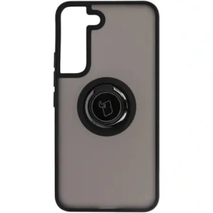 Hurtownia GSM - Etui s úchopem na prst Bizon Case Hybrid Ring pro Samsung Galaxy S22 kouřové s černým rámečkem - BIZ1553 - {ean13} - Hurt
