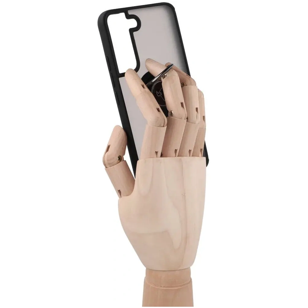 Hurtownia GSM - Etui s úchopem na prst Bizon Case Hybrid Ring pro Samsung Galaxy S22 kouřové s černým rámečkem - BIZ1553 - {ean13} - Hurt