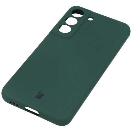 Etui Bizon Case Silicone do Samsung Galaxy S22 ciemnozielone