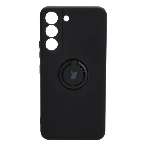 Etui Bizon Case Silicone Ring do Samsung Galaxy S22 czarne