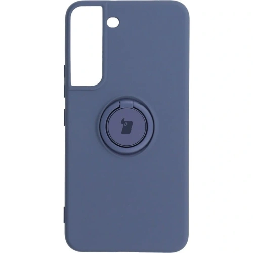 Etui Bizon Case Silicone Ring do Samsung Galaxy S22 szare
