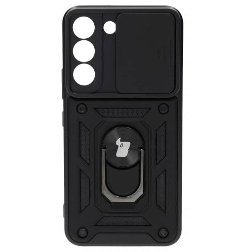 Etui Bizon Case CamShield Ring do Samsung Galaxy S22 czarne