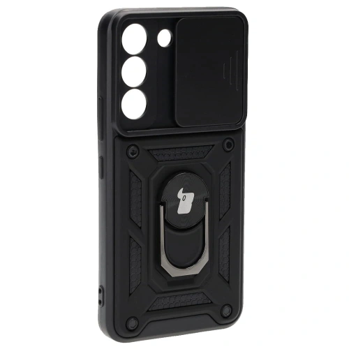 Etui Bizon Case CamShield Ring do Samsung Galaxy S22 czarne