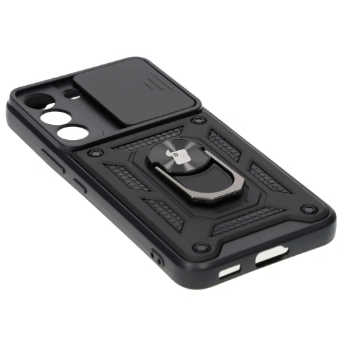 Etui Bizon Case CamShield Ring do Samsung Galaxy S22 czarne