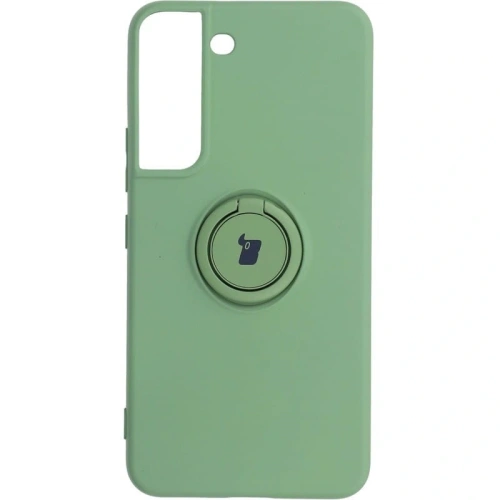 Etui Bizon Case Silicone Ring do Samsung Galaxy S22 jasnozielone