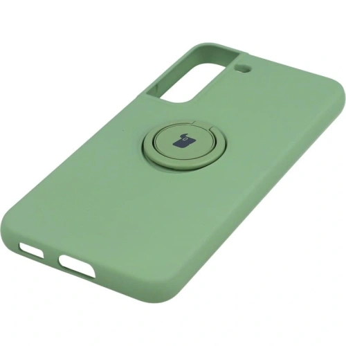 Etui Bizon Case Silicone Ring do Samsung Galaxy S22 jasnozielone