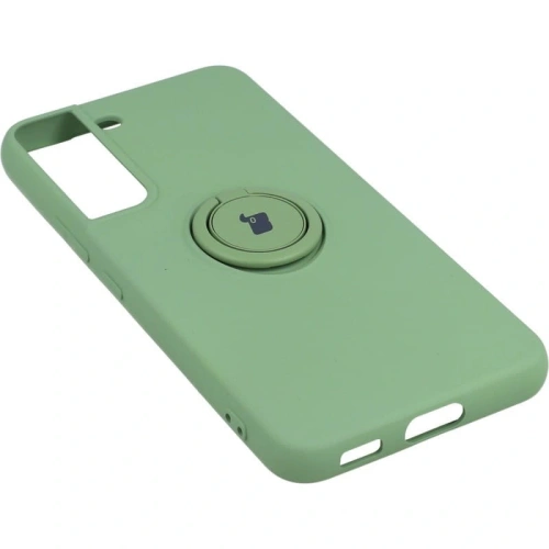 Etui Bizon Case Silicone Ring do Samsung Galaxy S22 jasnozielone