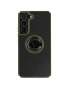 Hurtownia GSM - Etui z uchwytem na palec Bizon Case Hybrid Ring do Samsung Galaxy S22 przydymione z zieloną ramką - BIZ7761 - {ean13} - Hurt